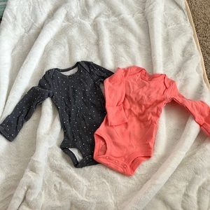 Two Pack Carter’s long sleeve onesies